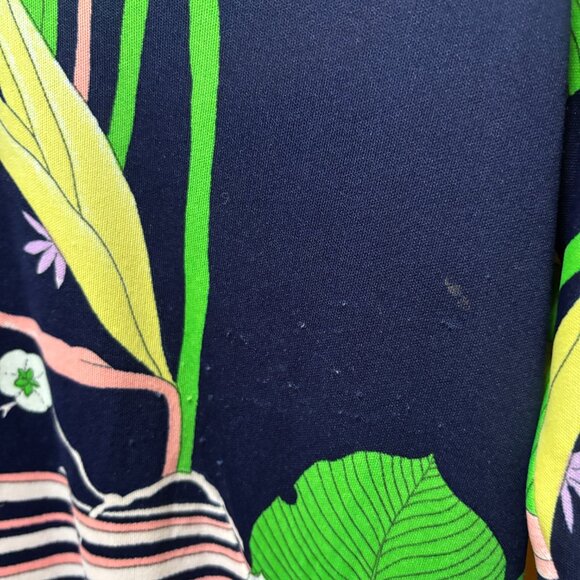 VINTAGE Jeannene Booher Tropical Jersey Dress - Picture 5 of 10